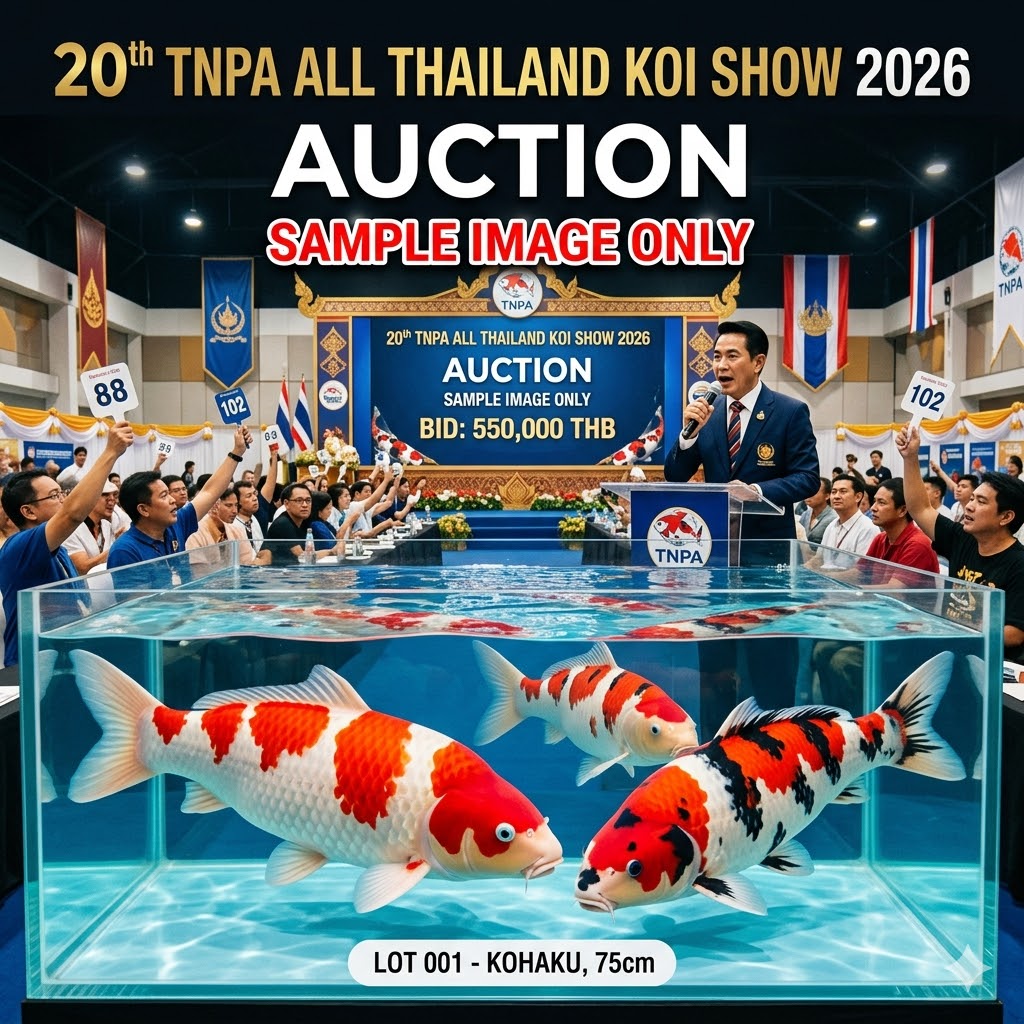 (Auction) Japanese Special Koi - Thailand Koi Fair 2026 - 14 - 18.00